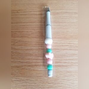 Colorful Beaded Heart Pen